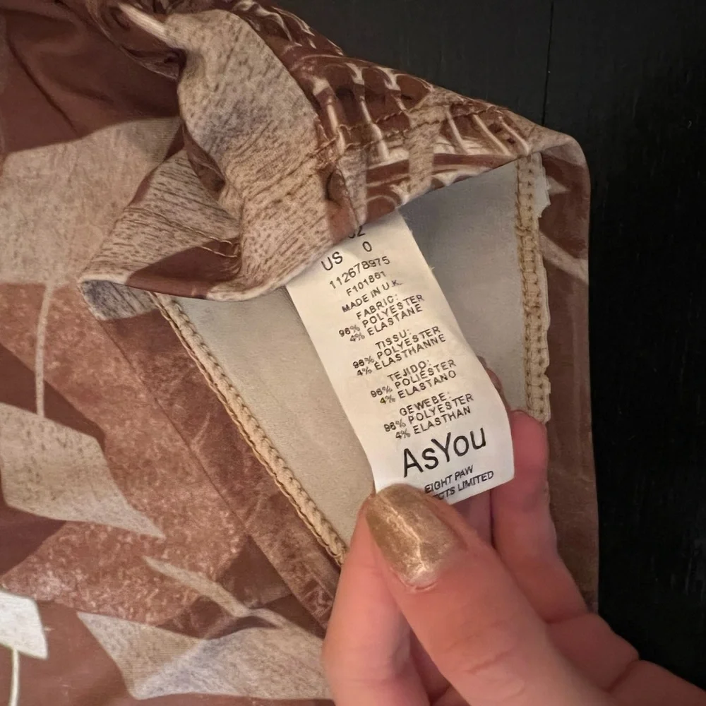 matching chocolate brown printed set - Picture 8 of 10